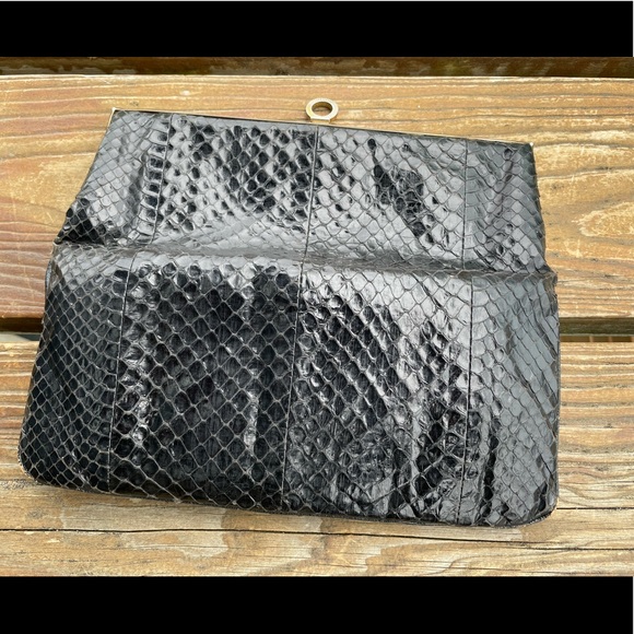 Vintage Snakeskin Clutch - Picture 3 of 7